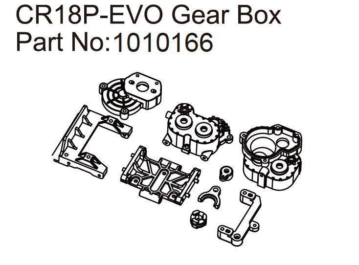 Hobby Plus RC Gear Box - EVO 1:18 / HBP240300
