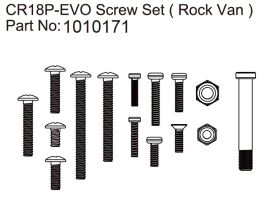 Hobby Plus RC Screw Set Rock Van - EVO 1:18 / HBP240309