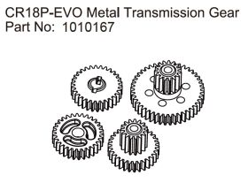 Hobby Plus - EVO 1:18 Zahnräder Getriebe Metall /...