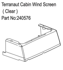 Hobby Plus RC Terranaut Cabin Wind Screen ( Clear ) /...
