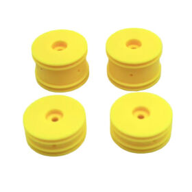 Hobby Plus RC Front/Rear Wheels - yellow / HBP250101