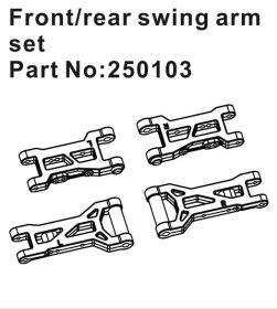 Hobby Plus RC Front/Rear Swing Arm Set / HBP250103
