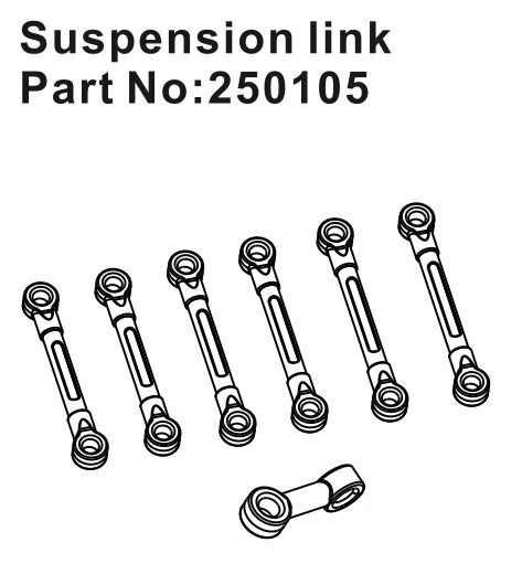 Hobby Plus RC Suspension Link Set / HBP250105