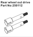 Hobby Plus RC Rear Wheel Outdrives (2) / HBP250112