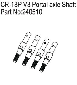 Hobby Plus RC CR-18P V3 Portal axle Shaft / HBP240510