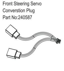 Hobby Plus RC Front Steering Servo Converstion Plug /...