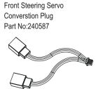 Hobby Plus RC Front Steering Servo Converstion Plug / HBP240587