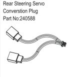 Hobby Plus RC Rear Steering Servo Converstion Plug / HBP240588