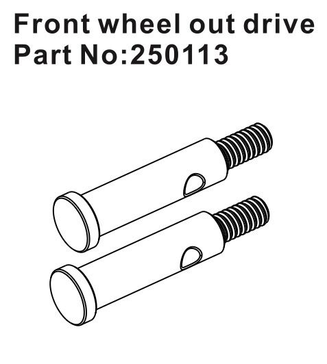Hobby Plus RC Front Wheel Outdrives (2) / HBP250113