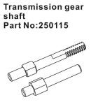 Hobby Plus RC Transmission Gear Shafts / HBP250115