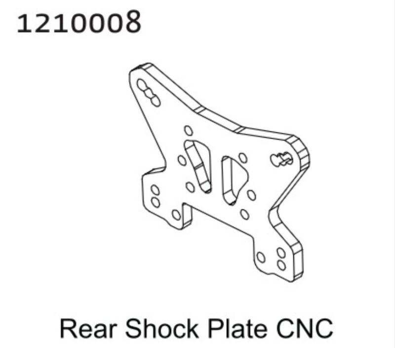 ABSIMA Alu Rear Shock Tower - Buggy / 1210008