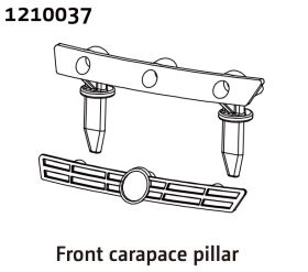 ABSIMA Front Grille & Body Mount - Rally / 1210037