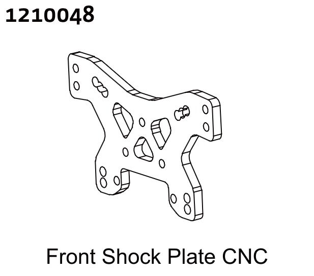 ABSIMA Alu Front Shock Tower - Rally / 1210048