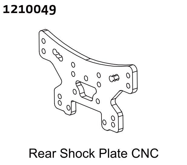 ABSIMA Alu Rear Shock Tower - Rally / 1210049
