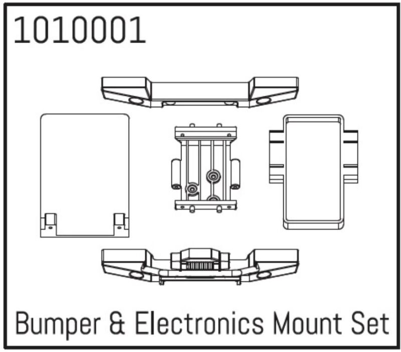 Hobby Plus RC Bumper & Electronics Mount Set / HBP240010