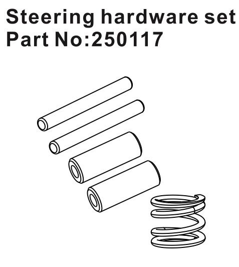 Hobby Plus RC Steering Hardware Set / HBP250117