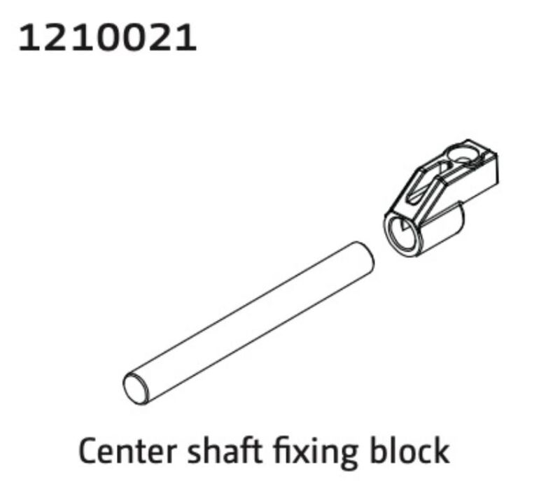 ABSIMA Alu Central Shaft & Mounting Bracket / 1210021