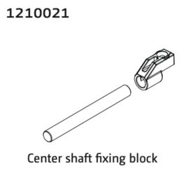 ABSIMA Alu Central Shaft & Mounting Bracket / 1210021