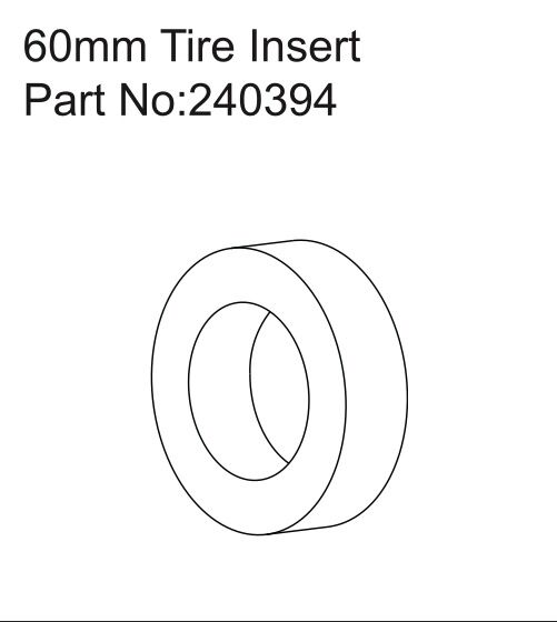 Hobby Plus RC 1.2"" 60mm Tire Insert / HBP240394