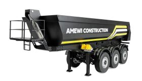 AMEWI Dreiachs-Sattelauflieger mit Kippmulde aus Metall...