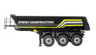 AMEWI / Dreiachs-Sattelauflieger mit Kippmulde aus Metall 1:14 schwarz / 22736