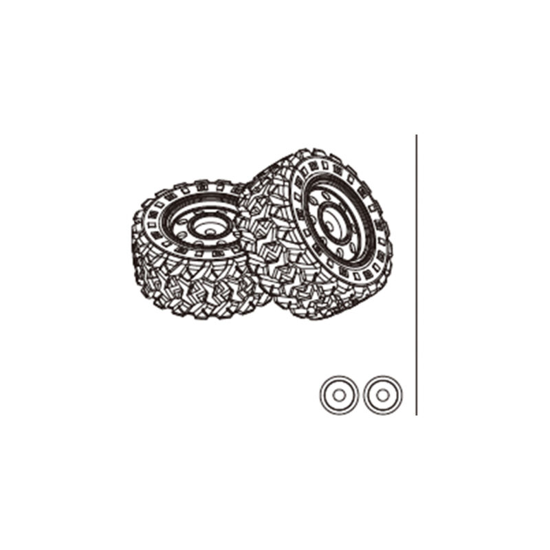 MJX 14301 Gummireifen (2 Stück) / MX-14300F