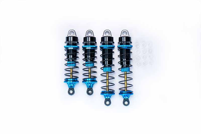 KOSWORK Stossdaempfer Koswork Big Bore 12mm 1:10 RC10 (V & H) (4) Blau / KOS04191-5B