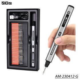 ARROWMAX SGS Electric Engraving Pen With 30 Bits (Space...