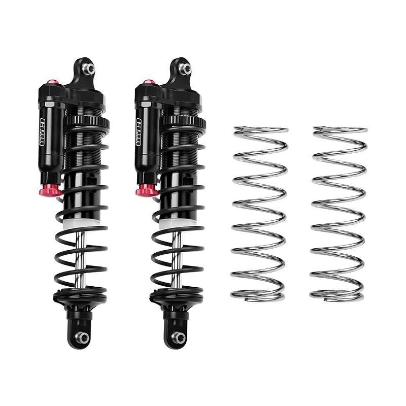 GPM TRX XRT Alu Dämpfer v/h L-SHAPE PIGGY BACK schwarz/schwarz / GPMXRT172F/R/LABK