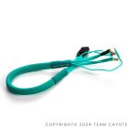 CAYOTE Power-Ladekabel 2S 5mm mit XT60 Stecker 450mm Aurora grün / CYECW03
