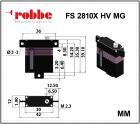 Robbe Modellsport FS 2810X HV MG Digital Servo High Torque Flächen Servo / 9154