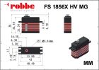 Robbe Modellsport FS 1856X HV MG Digital Brushless Servo / 9152