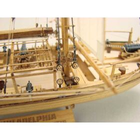 Shipyard Philadelphia - Amerikanisches Kanonenboot von 1776 Laser-Holzbausatz 1:72 / 24620