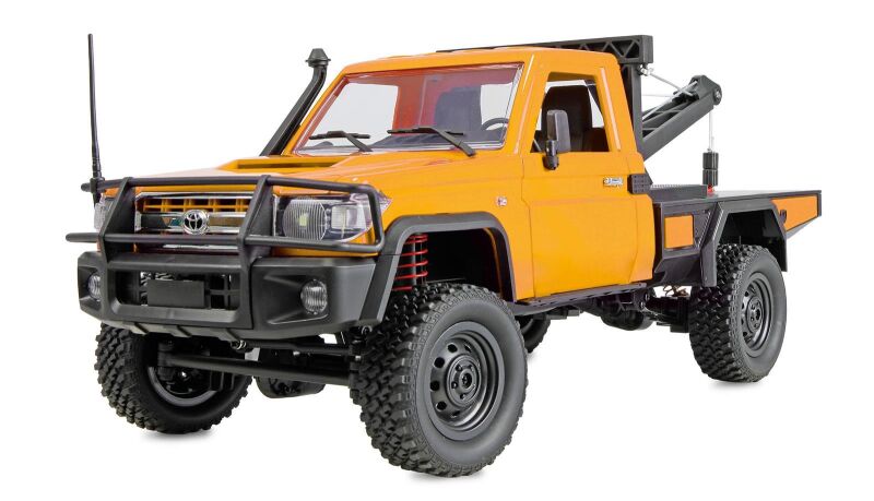 AMEWI Toyota Land Cruiser Crawler Abschleppwagen 4WD 1:12 RTR gelb / 22752