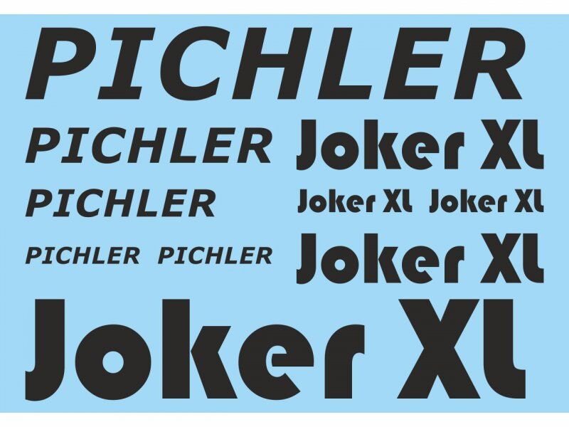 PICHLER Dekorsatz Joker XL (schwarz) / 18264