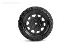 JETKO EX Tyre ST Raptor Black Wheel 2.8" Hex 12-14-17mm (2) / JK2705CB