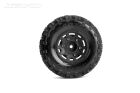 JETKO EX Belted Tyre Raptor SC Black wheel Hex 12-14-17mm (2) / JK3108CB