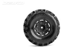 JETKO EX Belted Tyre Raptor SC Black wheel Hex 12-14-17mm...