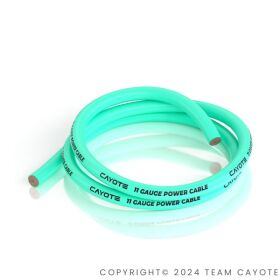 11AWG Thin-Wall Silicone Wire(1 Meter), Aurora Green,...