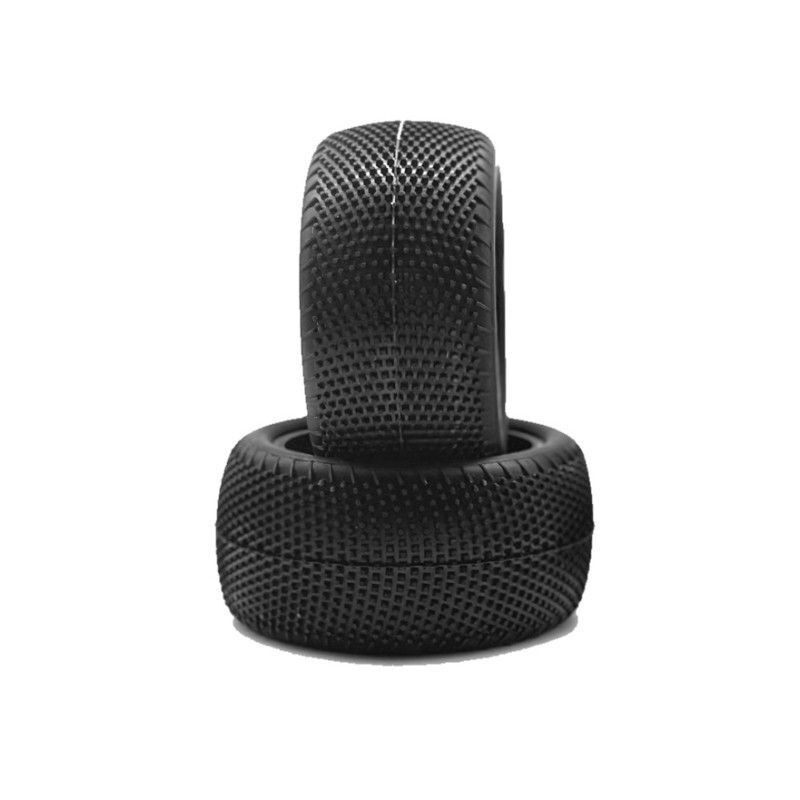 HOTRACE 1/10 Buggy 4WD/2WD hinten PAIR OF 1/10 TYRES V2 CARPET SOFT/MEDIUM / HRE003-0661