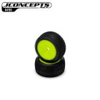 Jconcepts (Fits - Losi Micro B rear) Sprinter - G3, soft clay, pre-mounted on #3474 yellow wheel / JC-4165-25321