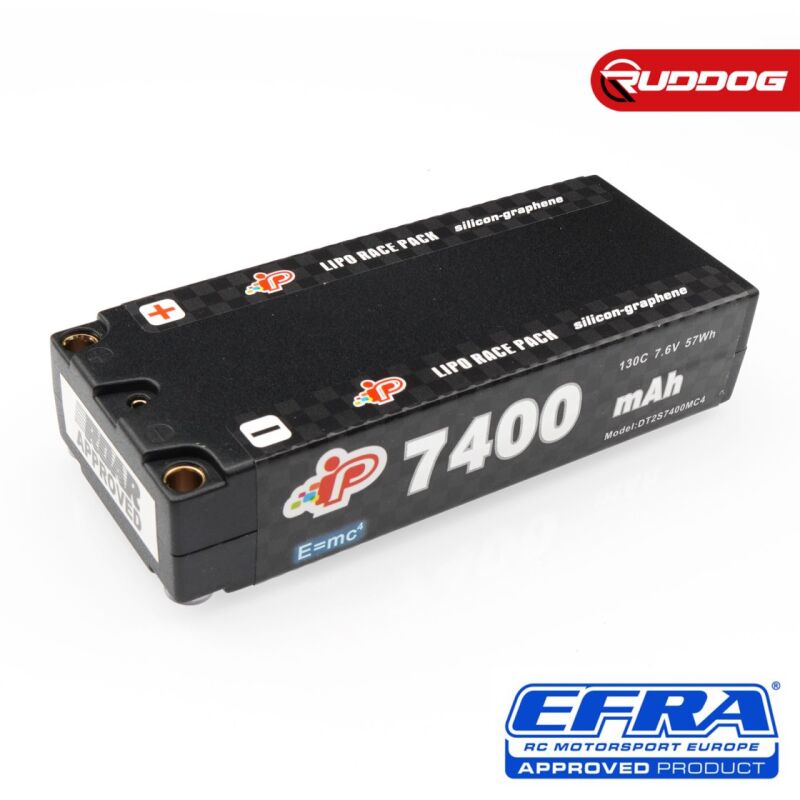 Intellect MC4 7400mAh 120C 7.6V Graphene 113mm Mid-Shorty Pack LiHV / IP-DT2S7400MC4