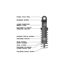 Vanquish Eibach S8E Scale Shock Set - 90mm / VPS10351