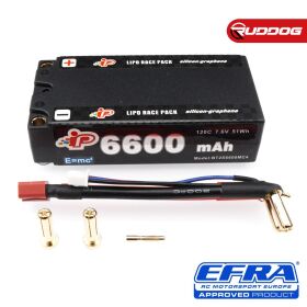 Intellect MC4 LiHV Shorty Akku 6600mAh 7.6V 2S 120C...