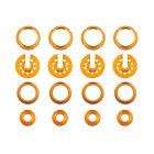 Team Associated DC10 Shock Collars, Spring Cups, Bottom Caps and Cap Retainers, Gold / AE72302