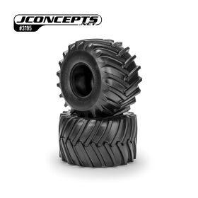 JConcepts Firestorm Full Cleat Monster Truck tire - blue compound (Fits - #3377 2.6 x 3.6" MT wheel) / JCO3195-01