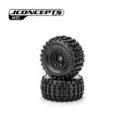JConcepts Magma - yellow compound, pre-mounted on #3475B (Fits - Traxxas Mini-Maxx | Mini XRT) / JCO4172-30912