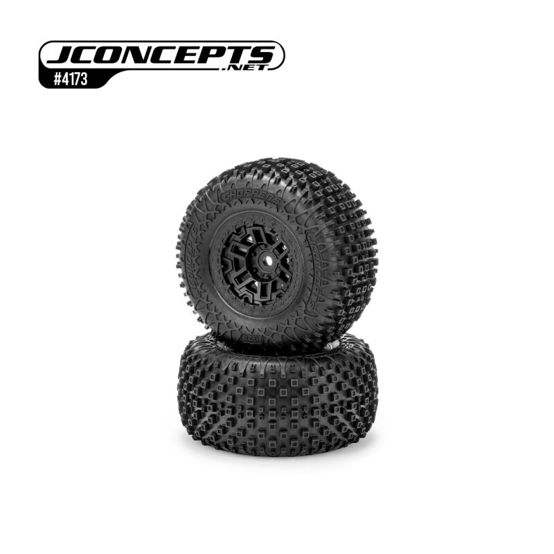 JConcepts Choppers - yellow compound, pre-mounted on #3475B (Fits - Traxxas Mini-Maxx | Mini XRT) / JCO4173-30912