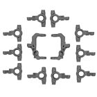 Team Associated RC10B7 FT V2 Caster and Steering Blocks, Carbon / AE71214