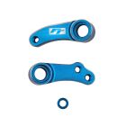 Team Associated RC10B84 FT Aluminum Steering Bellcranks, Blue / AE92561